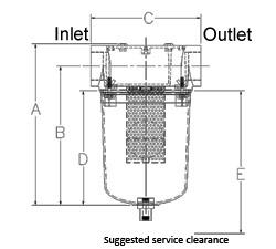 Промышленный сквозной сепаратор жидкости - STS серия